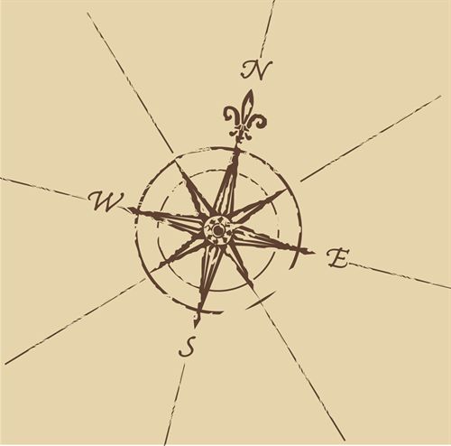 A compass drawing